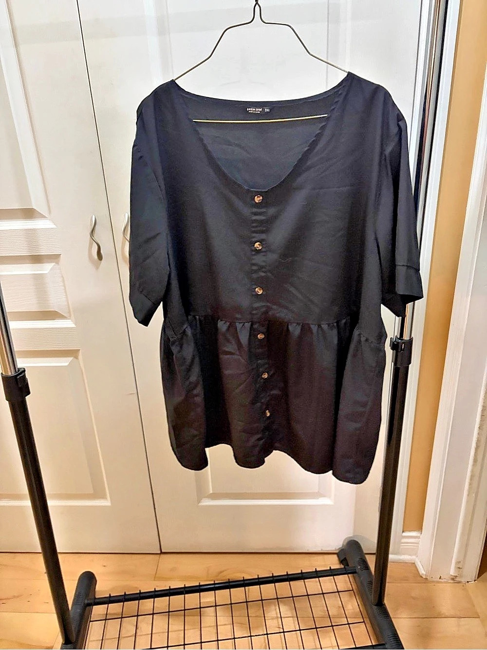 SHEIN Black Mini Dress Size 3xl Like New